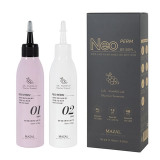 마잘 순한 셀프 파마약 네오펌 1/2제 저자극 펌제 염색모 손상모 최소화, 1개, 150ml