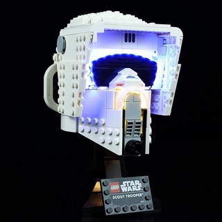 레고 스타워즈 스카우트 트루퍼 헬멧 75305와 호환되는 LED 조명 세트 레고 75305 빌딩 블록 모델용 조명 [모델 75305 미포함], 레고 스타워즈 스카우트 트루퍼 헬멧 75305와 호환되
