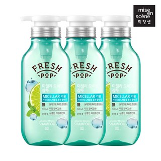 미쟝센 프레시팝 샴푸/컨디셔너 500ml 3입, 03 모히또 샴푸 2입+컨디셔너 1입, 3개