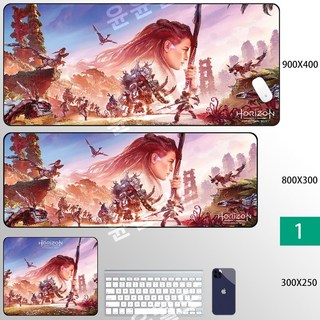 호라이즌 포비든 웨스트 캐릭터 콘솔 테이블 매트 대형 마우스 패드 장패드 3mm, 300X250mm - 두께 3mm, 1개, 01.A
