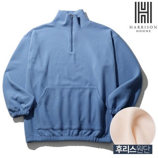 해리슨 남성용 버블 기모 밴딩 반집업 LWD1142