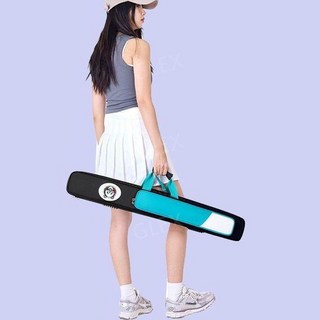 간편 대용량 개인큐 당구가방 패브릭 당구큐가방, 1개, 블루
