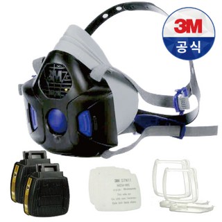 3M 정품 방독마스크 HF800 사용 모습