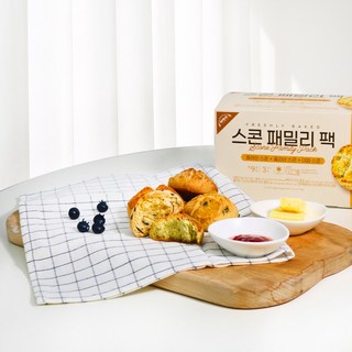 느린방앗간 제빵소 스콘 3종(대파 올리브 플레인) 패밀리 팩, 9개, 80g