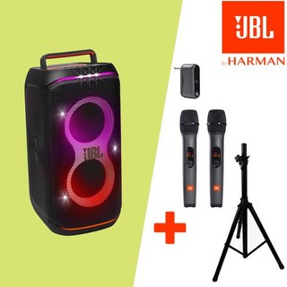 JBL PARTYBOX CLUB120 PARTYBOX120 블루투스 스피커+AS3 무선마이크(LCD창)행사용+스피커스탠드 세트 [당일출고]