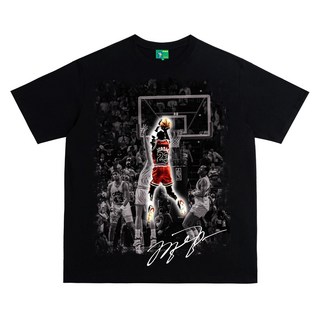 NBA 마이클 조던 MJ 친필 싸인 블랙 반팔 티셔츠, 블랙 마이클 조던 반팔 티, XL