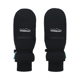 YOBEAT CAVO GLOVES 블랙 / 요비트 카보 스노우보드 시즌권 포켓 장갑, 1개