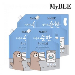 마이비_ 마이비 피부에순한 유아세제 리필 2100ml x4팩, 4개