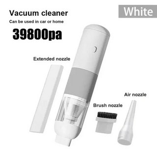 차량용청소기 39800PA 3 in 1 무선 자동차 진공 휴대용 핸드헬드 미니 집진기 가정용, White