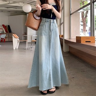 여성스커트 / 여름 롱스커트 / 데님스커트 / 청 치마 / A라인 치마 / SYX052145 41