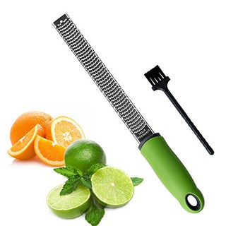Sunkuka Pro Citrus Lemon Zester & Cheese Grater St Sunkuka Pro 시트러스 레몬 제스터 & 치즈 강판 스테인레스 스틸 - 생강 마늘, 1개, Stainless Steel