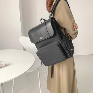 미카백팩 기저귀가방 국민 방수 가벼운 캔버스 보냉 백팩 아기 대용량 다기능, 올블랙