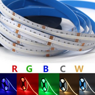 COB RGBWW LED 스트립 라이트 840LEDs/m RGB CCT 5IN1 FCOB RGB 화이트 웜 화이트 LED 선형 백라이트 고휘도 플렉시블 1 5M, 1m 1 Ends, non waterproof, 1개