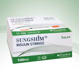 성심 인슐린주사기 1cc31G8mm 100개입 1개 상품 이미지