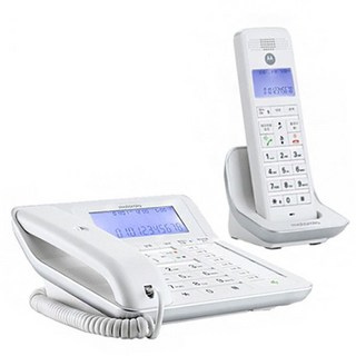모토로라 C7201A 유무선전화기 자동응답기능 화이트