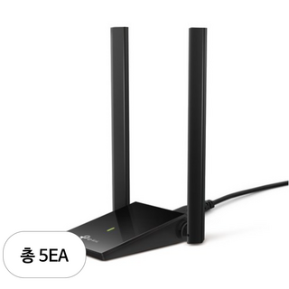 티피링크 AC1300 무선 USB 랜카드, Archer T4U, 5개