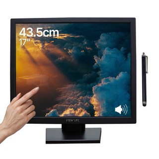 터치모니터 19형 터치스크린 보조모니터 윈도우호환 HDMI 케이블 포함 터치펜 증정 세재품, 48.2cm, TM-19, 정전식 터치