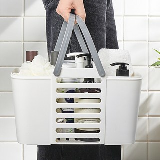 생활의신 물빠짐 다용도 사각 목욕 바구니, 그레이