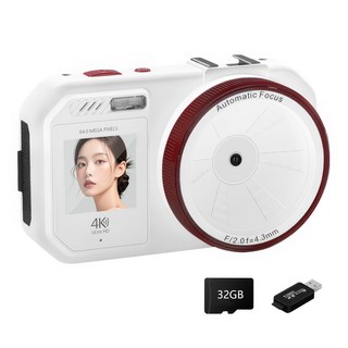 RUN기술 4k 미니 디지털 카메라
