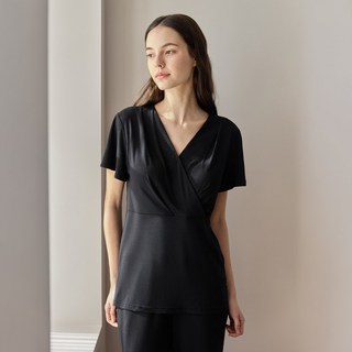 허비쉬 잠옷 엠파이어 랩 세트 - 블랙