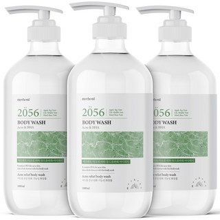 1+1+1 메르헨트 아크네 바하 등드름 완화 대용량 바디워시 1000ml 약산성 바디클렌저 퍼퓸 향기좋은 바디샤워, 3개, 1L