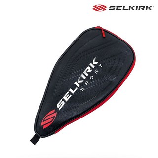 셀커크 피클볼 패들 가죽 커버 가방 프리미엄, 1개, 블랙