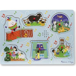 Melissa & Doug 멜리사 앤 더그 싱-알롱 동요 2 M&D 스크래치 펀 미니패드 1개와 함께 번들로 되는 6피스 사운드 퍼즐 07375, Melissa & Doug 멜리사 앤 더그 싱-알롱 동