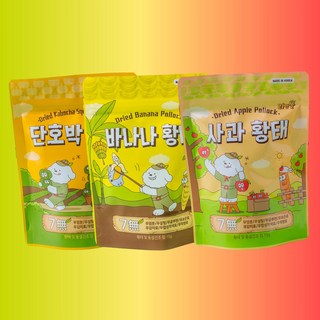 리앤폴 강아지 황태 간식 장편함 패키지 저알러지 수제간식 국내산, 1세트, 45g, 동결건조 단호박 바나나 사과 포함