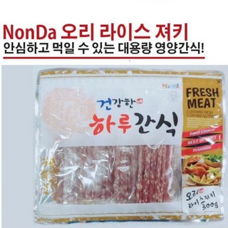 [2개묶음] 애견간식 강아지간식 하루 영양간식300g (오리라이스져키) sa0*578PT