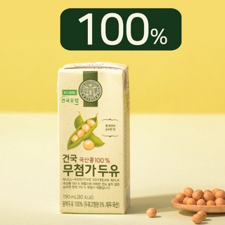 국산콩100% 건국무첨가두유 상품 이미지