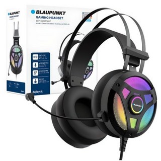 블라우풍트 7.1 채널 노이즈캔슬링 파워 진동 RGB 게이밍 헤드셋, Black, BLP-GM501