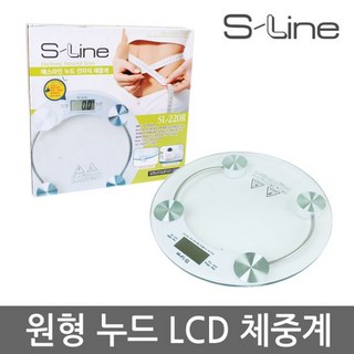 다와 에스라인 투명 전자식 체중계 원형체중계 초정밀 hsm*912IH, 디지털