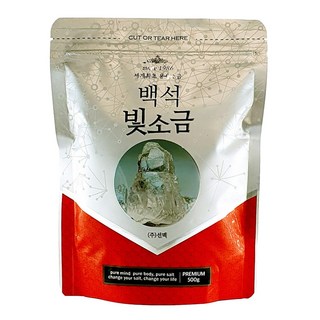 선맥 백석 빛소금 용융소금 조리용 반찬소금, 500g, 1개