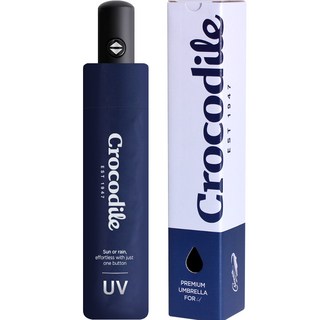 크로커다일 UV 자외선 차단 전자동 3단 암막 우산 양산