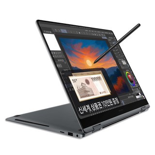 삼성전자 갤럭시북5 프로 360 NT960QHA-K71A 인텔 울트라7 고해상도 16인치 AI 코파일럿+ S펜 드로잉 2in1 노트북, 그레이, 1TB, 16GB, WIN11 Home