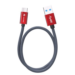 속도빠른 안드로이드오토 케이블 C타입 고속 충전 데이터 케이블 USB3.2 Gen2 A TO C, 랜덤10Gbps, 100cm, 1개