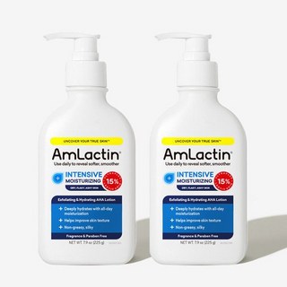 엠락틴 인텐시브 모이스처라이징 15% 225g 1+1 락틱애씨드 젖산로션 각질개선 고보습 닭살 amlactin