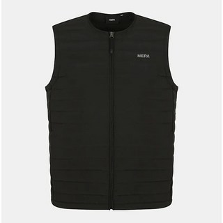 NEPA 겨울용 구스 조끼 패딩 Black 남성 반소매자켓 블랙 경량 패딩조끼 남자 가벼운 베스트