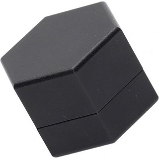 Generic 당구 초크 포켓볼 박스 홀더 케이스 2.5cm 경량 휴대용 풀 헥사고날 가정용블랙 Q1619326, 1개