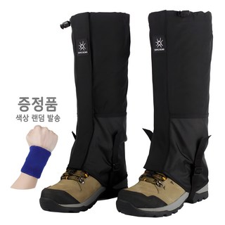 티지피 방수 방풍 사계절 등산각반 발목토시 롱스패츠, 블랙