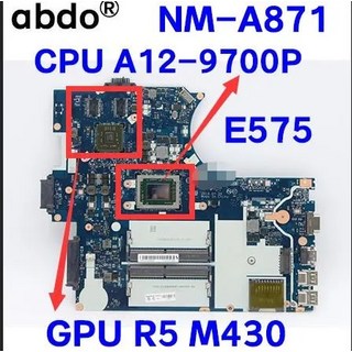 기가바이트 컴퓨터 메인보드레노버 씽크패드 E575 노트북 마더 보드 CPU A12-9700P NM-A871 2G FRU: 01HW71, 한개옵션0