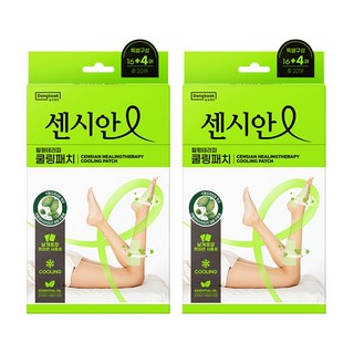 동국제약 센시안 다리붓기 힐링테라피 쿨링패치 20매 힐링패치, 20매입, 2개