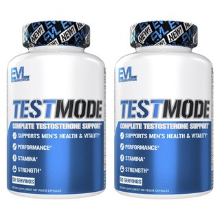 EVLUTIONNUTRITION 테스트모드 컴플리트 테스토스테론 서포트 베지 캡슐, 2개, 100정