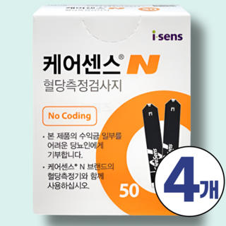 케어센스N 혈당측정검사지 200매입, 4개, 50개입