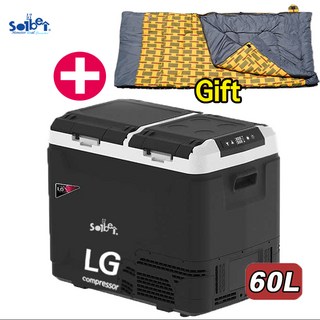 몬스터 듀얼 스마트 LG콤프 차량용 냉장고냉동고 점보 60L/이동식 냉온장고/DC 12v 24v 차량용 캠핑 냉장고냉동고