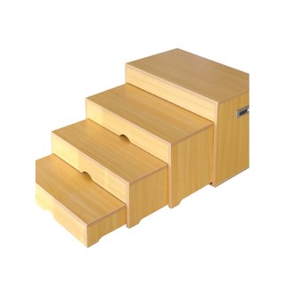 운동기구 다층 서랍형 사다리 재활훈련 계단 원목 훈련, 높이 10cm 단층, 1개