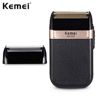 kemei 면도기 사용 모습