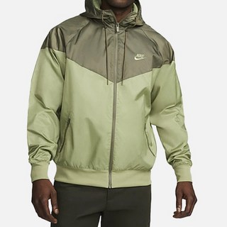 국내매장판 나이키 바람막이 윈드러너 우븐 후드 자켓 딥그린