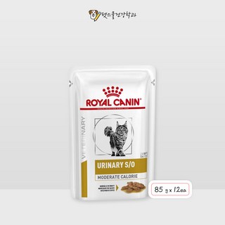 [로얄캐닌] 캣 유리너리 S/O 모더레이트 칼로리 파우치 85g *12개, 12개, 닭