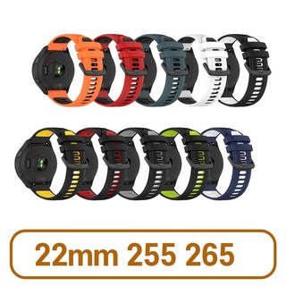 가민 22mm 255 265 베뉴2 스트랩 호환 밴드 마라톤 런 시계줄, 블랙/그레이 22mm, 1개